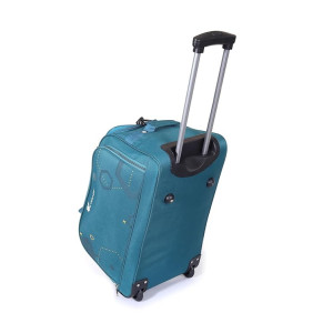 Verage - Star Cabin Size 59 cms Deep-Teal Colour Wheel Duffel Bag for Travel with Telescopic Trolley | Luggage Bag | Travel Bag (VRSTAR-22-TL)