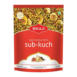 Bikaji Sab Kuch Navratan Mixture | Farsan | Chivda | Authentic Indian Namkeen | Made in Bikaner | Traditional recipe | Mix of Namkeen, Peanuts & Potato Sticks | Best Indian Tea Snack | 1Kg Pack