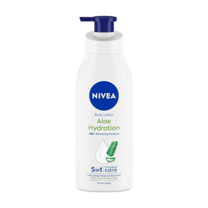 NIVEA Aloe Hydration Body Lotion 600 ml | 48 H Moisturization | Refreshing Hydration | Non Sticky Feel | With Goodness of Aloe Vera For Instant Hydration In Summer | For Men & Women