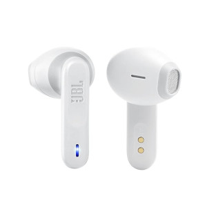 JBL Newly Launched Wave Flex in-Ear Wireless Earbuds TWS with Mic,App for Custom Extra Bass EQ, 32Hrs Battery, Quick Charge, IP54 Water & Dust Proof, Ambient Aware, Talk-Thru,Google FastPair (White)