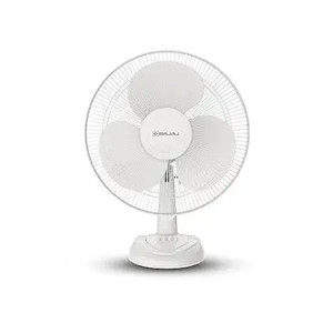 Bajaj Frore Neo Table Fan 400 MM | Table fans for Home & Office |Aerodynamically Balanced Blades| 100% CopperMotor| HighAir Delivery|3-Speed Control| 2-Yr Warranty White