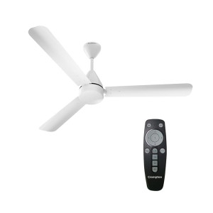 Crompton Energion Hyperjet 1200mm BLDC Ceiling Fan with Remote Control | High Air Delivery | Energy Saving | 2 Year Warranty | Opal White