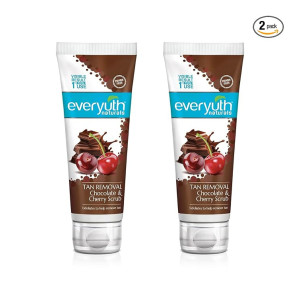 Everyuth Naturals Pure & Light Tan Removal Choco Cherry Scrub, 100g Pack of 2 (Coupon)