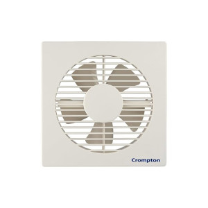 Crompton Axial Air High-Speed Plastic Exhaust/Ventilation Fan (150 mm/6 Inches, White, Pack of 1)