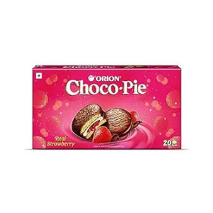 ORION Strawberry Chocopie Valentines gift pack, 500g | Strawberry Chocolate Cookies (Coupon)