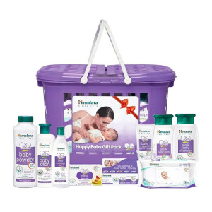 Himalaya Baby Basket Gift Pack (Violet)- Pack of Combo, Blue, 9 Count (Pack of 1) (7003049)