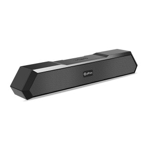 pTron Newly Launched Fusion Evo v4 16W Bluetooth Soundbar Speaker, Dual Drivers, up to 19Hrs Playtime, Soundbar for Phone/TV/Laptop/Tablets, BT5.2/Aux/TF Card/USB Drive Playback & TWS Function (Black)