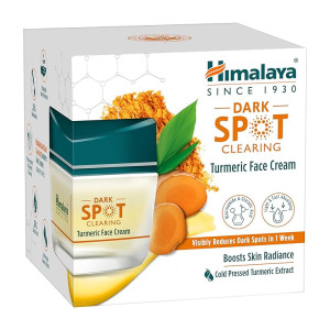 Himalaya Dark Spot Clearing Turmeric Face Cream | Organically sourced Turmeric | Reduce dark spots in 7 days | 2% Glycolic Acid & 2% Niacinamide | 50g