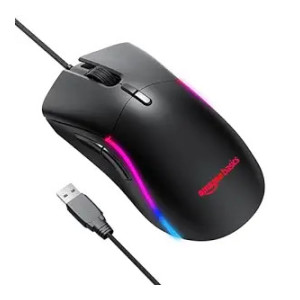 AmazonBasics Mini Ultralight Wired Gaming Mouse - 8500 DPI Optical Sensor with 6 Programmable Buttons