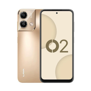 Lava O2 (Royal Gold, 8GB RAM, UFS 2.2 128GB Storage) |AG Glass Back|T616 Octacore Processor|18W Fast Charging|6.5 inch 90Hz Punch Hole Display|50MP AI Dual Camera|Upto 16GB Expandable RAM [coupon]