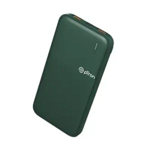 pTron Dynamo 10000mAh 22.5W Power Bank Supports VOOC/Wrap/Dash USB Charging, 20W PD Fast Charging, 3 Output, 2 Input Ports Type-C/PD & Micro USB & Multiple Layers of Protection (Green)