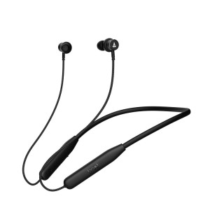 boAt Rockerz 111 Bluetooth Wireless Neckband with Up to 40 hrs Playtime, Dual Device Pairing, ENx Tech, Beast Mode, ASAP Charging, BTv5.3, IPX5,Type-C Interface & Magnetic Power Buds(Active Black) [coupon]