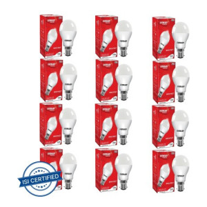 EVEREADY 10 W Standard B22 LED Bulb  (White, Pack of 12)
