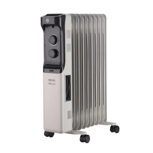 INALSA OFR Room Heater Oil Filled Radiator Warme 9-2000 Watts with Variable Temperature Control|9 Fins| 3 Heat Settings| 2 Year Warranty, Grey