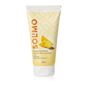 Amazon Brand - Solimo Pineapple Face Wash with Chia Seed, 150ml