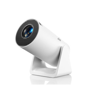 Portronics Beem 440 Smart LED Projector with 720p HD Resolution, Rotatable Design, Built-in Streaming Apps (Netflix, Prime Video, Hotstar), 1800 Lumens, Screen Mirroring, 3 Watts Speaker (White)