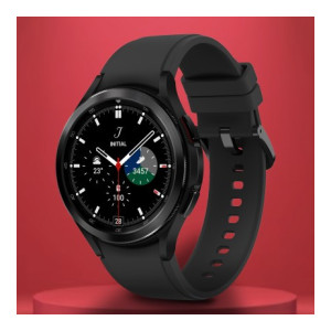 SAMSUNG Watch 4 Classic LTE 46mm Super AMOLED LTE Calling with Body Composition Tracking  (Black Strap, Free Size) [Rs.1000 off using 50 Supercoins  +Rs.985 off with CITI BANK CC ]