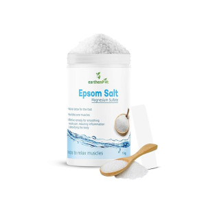 EarthenPot, Epsom Salt granule for Foot Bath Body Relax Muscle Relieves Aches Pain 1kg, 1000 gram