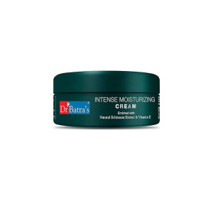 Dr Batra's Intense Moisturizing cream, Enrihced with Echinacea & Vitamin E, Long lasting hydration, Cream for Smooth, Silky & Youthful Skin, Natural glow, Safe to use (100g)