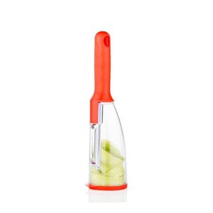 Primelife Smart Plastic Vegetable Peeler with Container, Fruit Peeler with Container, Smart Stainless Steel Blade Peeler with ABS Container - Multicolor (Smart Peeler)