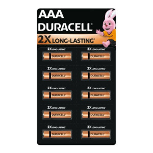 DURACELL Alkaline AAA Battery  (Pack of 10)