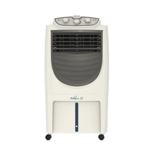 Havells Fresco 32L Personal Air Cooler for home | Powerful Air Delivery | High Density Honeycomb Pads | Auto Drain, Humidity Control, Dust Filter Net, Overload Protection | Heavy Duty (White Grey)