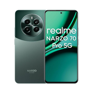 realme NARZO 70 Pro 5G (Glass Green, 8GB RAM,128GB Storage) Dimensity 7050 5G Chipset | Horizon Glass Design | Segment 1st Flagship Sony IMX890 OIS Camera [ Apply ₹1000 coupon ]