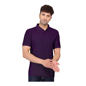 HOODMASTAR Men's Regular Fit Solid Polo Half Sleeve T-Shirt