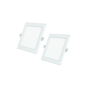 Polycab 18W LED Panel Light Scintillate Edge Slim Square Smart Offers Bright Lumination Long Lifespan No Harmful Radiation (Neutral White, 4000K, 2 PCS, Cut Out: 7.79 inches)