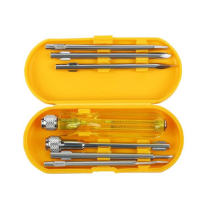 Asian Paints TruCare 6-in-1 Pc Screw Driver Kit With 2 Flat Blades, 2 Phillips Head, 1 Round Poker Bar, Extension Rod| Multi-purpose Tool Set