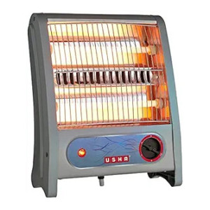 USHA Quartz Room Heater with Overheating Protection (3002, Ivory, 800 Watts)