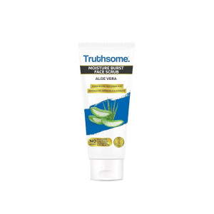 Truthsome Moisture Burst Face Scrub with Aloe Vera & Argan Oil - For Dry Skin, No Silicones, Sulphates, Parabens, Phthalates - for Men/Women, Moisturizing Scrub, 100 ml