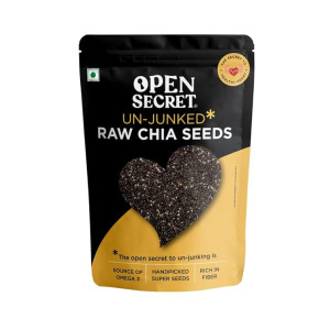 Open Secret Chia Seeds 200g - Raw Chia Seeds | Healthy Snacks | Seeds for Eating | Seeds for Weight Management
