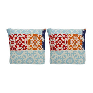 House of Quirk Polyester Throw Pillow Case Cushion Cover Home Sofa Decorative - Cover Only, No Insert - Pack of 2 (16.5x16.5 inch/ 42x42cm, Nord)