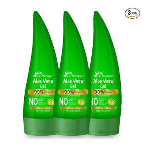 Dr Morepen Aloe Vera Gel Hydrating, Moisturizing, Soothing Glowing Skin For Both Men and Women 120 ml Pack of 3