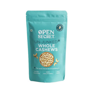 Open Secret 100% Natural Premium Whole Cashews 200 g Value Pack | Whole Crunchy Cashew | Premium Kaju Nuts | Nutritious & Delicious | Healhy Dry Fruits Snacks | Gluten Free & High Protein