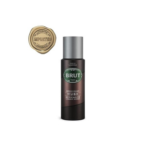 Brut Musk Deodorant Body Spray for Men, Masculine Long-Lasting Deo with Musky, Woody Fragrance, Imported (200ml)