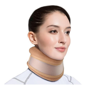 Dr Trust USA 3 Layered Cervical Foam Collar Soft Adjustable Neck Brace for Neck, Spine Support and Pain Relief (M)- 335