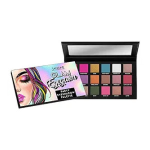 Jaquline USA Glam Eyegasm Party Eyeshadow palette | Intense Color | Water Resistant | Long-Lasting | Party Look | 18 Different Shades | Easily Blendable
