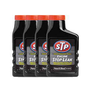 STP® Engine Stop Leak (Petrol and Diesel) : Helps Stop Minor Oil leaks and rejuvenates Deals and gaskets - Pack of 4