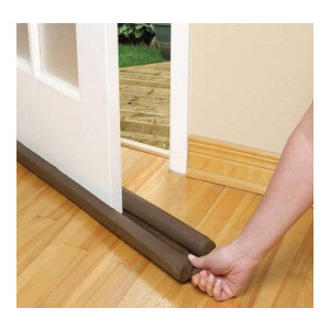 E-COSMOS Door Bottom Sealing Strip Guard for Home | Door Stoppers | Door Seal | Door Closers | Sound-Proof Reduce Noise Energy Saving Weather Stripping | Waterproof - Brown, (36 inch) (Pack of 1) [coupon]