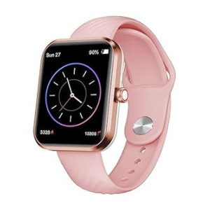 beatXP Marv Aura 1.83” HD Display Bluetooth Calling Smart Watch, Metal Body, 240 * 284 px, 500 Nits, 60 Hz Refresh Rate, 100+ Sports Modes, 24x7 Health Tracking, IP67 (Rose Gold)