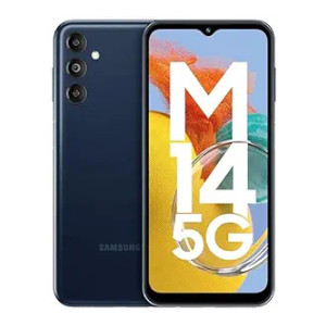 Samsung Galaxy M14 5G (Berry Blue,4GB,128GB)|50MP Triple Cam|Segment's Only 6000 mAh 5G SP|5nm Processor|2 Gen. OS Upgrade & 4 Year Security Update|12GB RAM with RAM Plus|Android 13|Without Charger