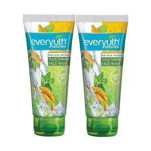 Everyuth Anti-Acne Anti Marks Tulsi Turmeric Face Wash Pack of 2 (Coupon)