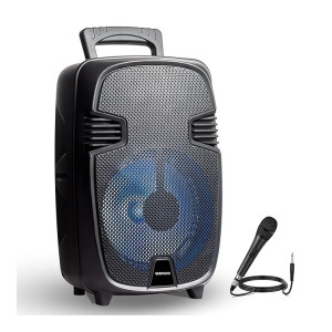 GIZMORE GIZ WHEELZ T1000 Pro Portable Bluetooth Party Speaker 1000 WT P.M.P.O with Direct USB & SD Card Slot for MP3. Perfect karaoke buddy & Trolley Play Back time Up-to 4 Hours with Mic Input.