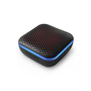 Philips Audio Bluetooth Speaker TAS2505B, 6W with LED Lights (Built-in Microphone, Durable and IPX7 Waterproof, 10 Hours’ Playback Time, 20-m Range) Black