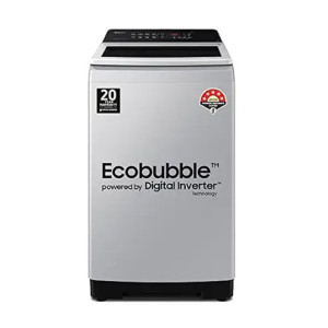 Samsung 7 kg, Eco Bubble Techn, Digital Inverter Motor, Soft Closing Door, Fully-Automatic Top Load Washing Machine (WA70BG4441YYTL, Lavender Gray, Awarded as Washing Machine Brand of the year) [Apply Rs.500 Off Coupon + ₹2762 Off with ICICI Credit Card No Cost EMI]