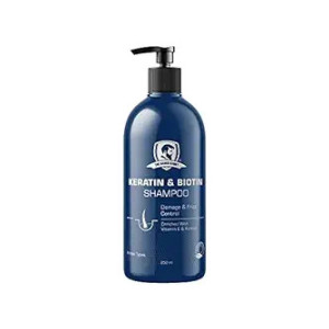 The Beard Story Keratin & Biotin Shampoo for Men Anti-Frizz, Damage Repair, and Hair Fall Control for Deep Cleansing, Nourishing Formula 250ml