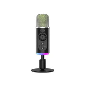 Archer Tech Lab Dryad100 RGB Gaming Mic, USB Podcast mic with Smart Noise Reduction, Microphone for Youtubers, Omnidirectional & Cardioid PC Gaming Mic, 1-Click Mute, 5 Voice Modulation PC Mic