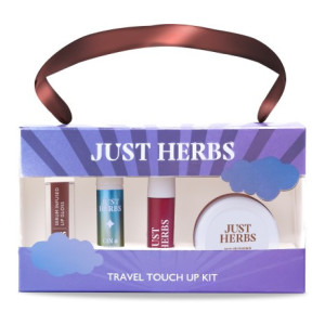 Just Herbs Travel Touch Up Kit Included Lip Gloss, Perfume, Liquid Lipstick & Cheek Tint  (4 Items in the set)